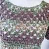 Mini top fashion verde marrone lurex - immagine 3