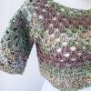 Mini top fashion verde marrone lurex - immagine 4