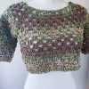 Mini top fashion verde marrone lurex - immagine 6