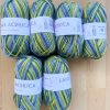 kit maglione verticale verde giallo - immagine 3