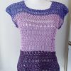 Shirt in cotone tre viola