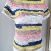 Shirt in cotone bianco blu mix - immagine 3