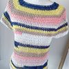 Shirt in cotone bianco blu mix - immagine 4