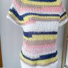 Shirt in cotone bianco blu mix - immagine 5