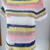 Shirt in cotone bianco blu mix - immagine 2