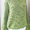 Maglione minimal verde mix