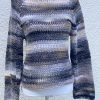 Maglione topdown grigio bianco mix - immagine 3