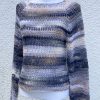 Maglione topdown grigio bianco mix - immagine 2