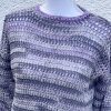 Maglione minimal lilla grigio mix - immagine 4