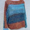 Maglione oversize bouclé azzurro mix - immagine 3