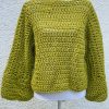 Maglione oversize verde chiaro