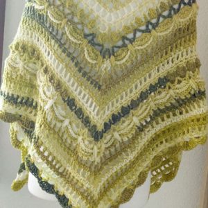 Scialle uso sciarpa verde mix lost in time