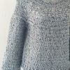 Maglione topdown grigio tweed - immagine 4