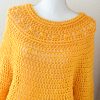 Maglione topdown giallo lana superwash - immagine 2