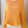 Maglione topdown giallo lana superwash - immagine 3