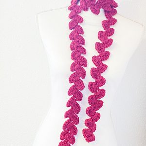 Scarflette sciarpina rosso scuro bordeaux