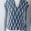 Maglione verticale grigio nero