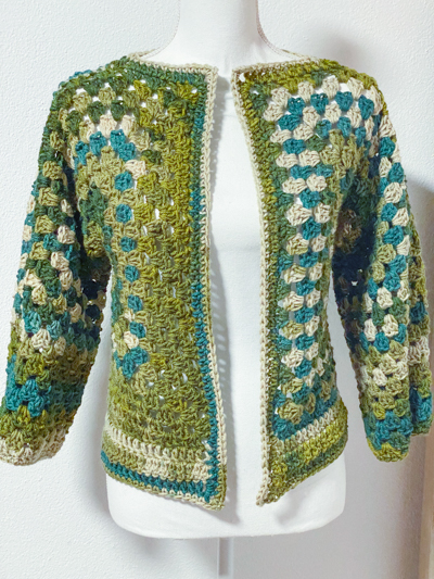 Cardigan esagonale granny