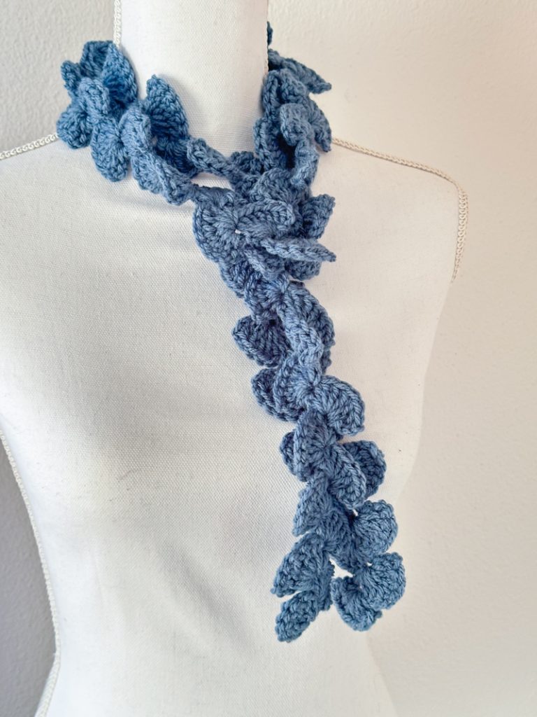 Scarflette sciarpina blu petrolio