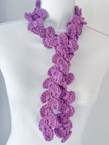 Scarflette sciarpina viola intenso