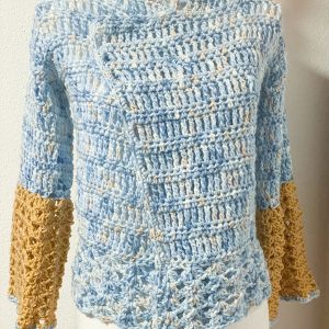 Cardigan azzurro pastello