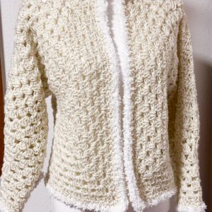 Cardigan esagonale granny all'uncinetto