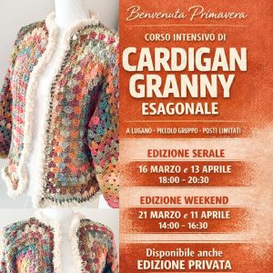 Corso Uncinetto Lugano Cardigan Granny Esagonale