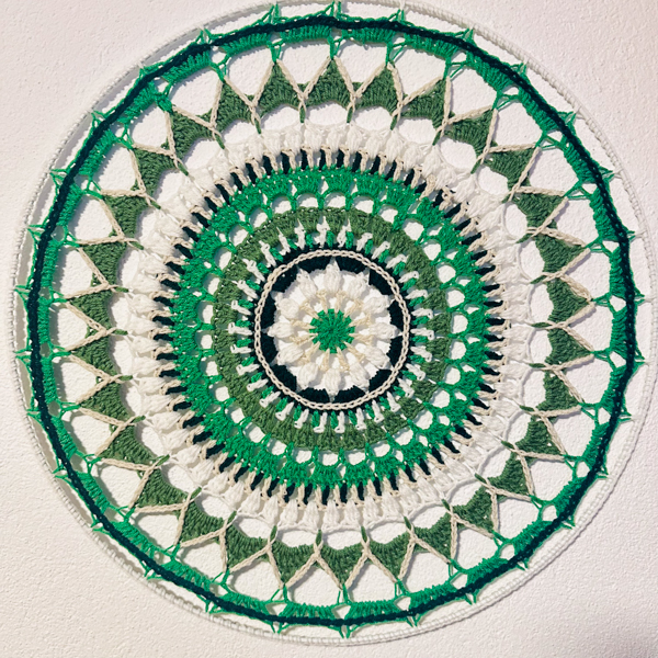 Mandala verde 60 cm